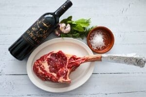 Free Steak Wine photo and picture