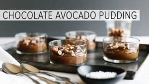 chocolate avocado pudding